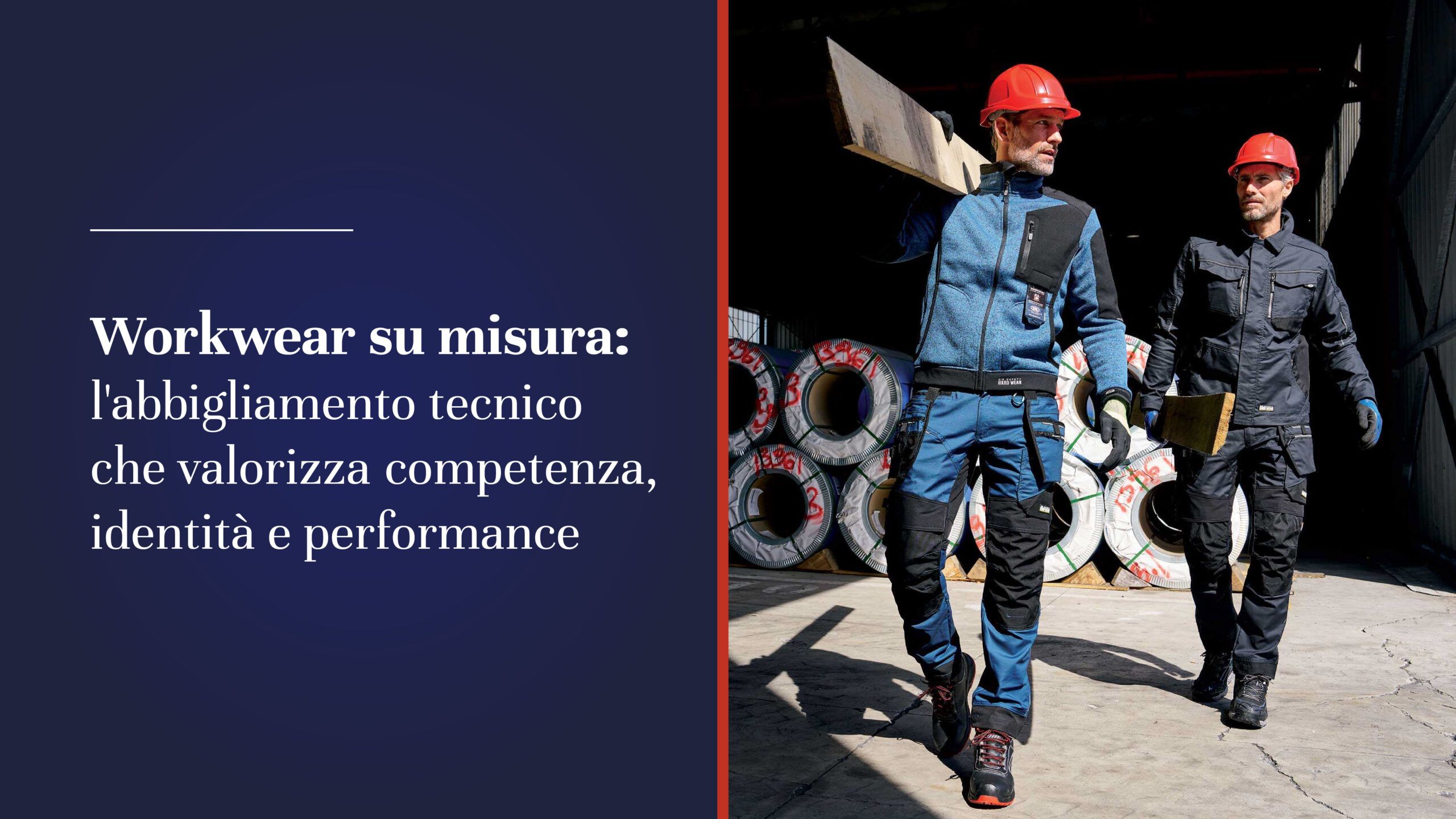 operaio a lavoro con abbigliamento tecnico