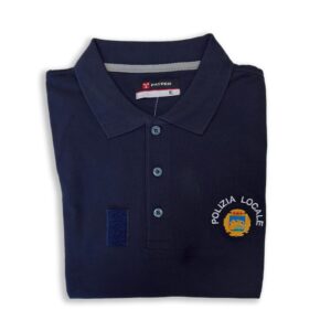 Polo in puro cotone Polizia Locale Veneto maniche lunghe e corte