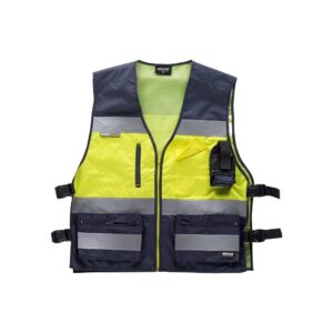 Gilet multitasche tessuto oxford